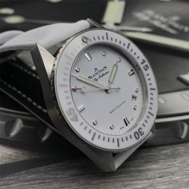 ブランパンフィフティ ファゾムス バチスカーフ5100-1127-W52A - 浦山時計店
