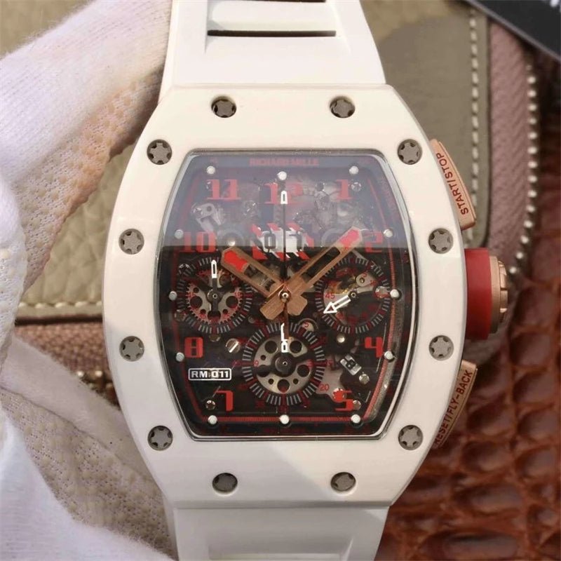 リシャール・ミル RICHARD MILLE RM011ホワイトセラミックスクロノグラフ腕時計最高級品 - 浦山時計店