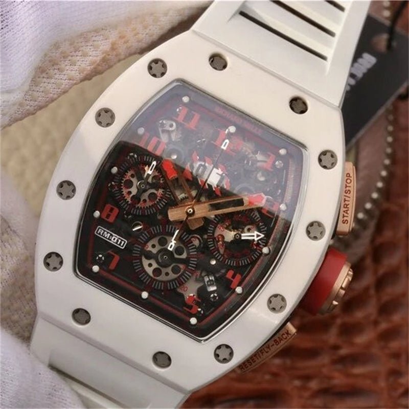 リシャール・ミル RICHARD MILLE RM011ホワイトセラミックスクロノグラフ腕時計最高級品 - 浦山時計店