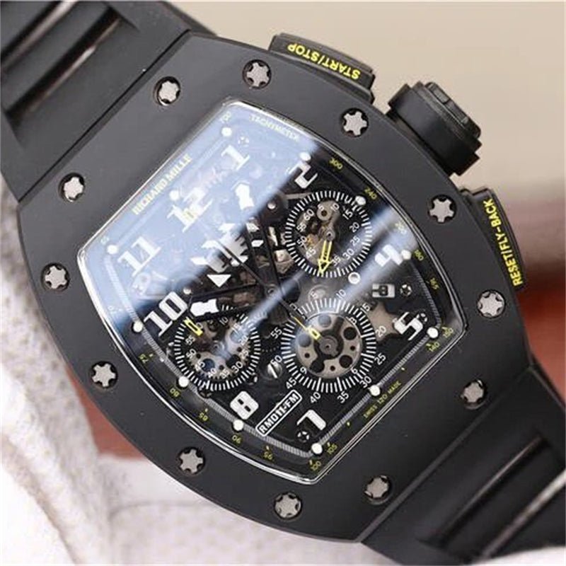 リシャール・ミル RICHARD MILLE RM011ブラックセラミックスクロノグラフ腕時計最高級品 - 浦山時計店
