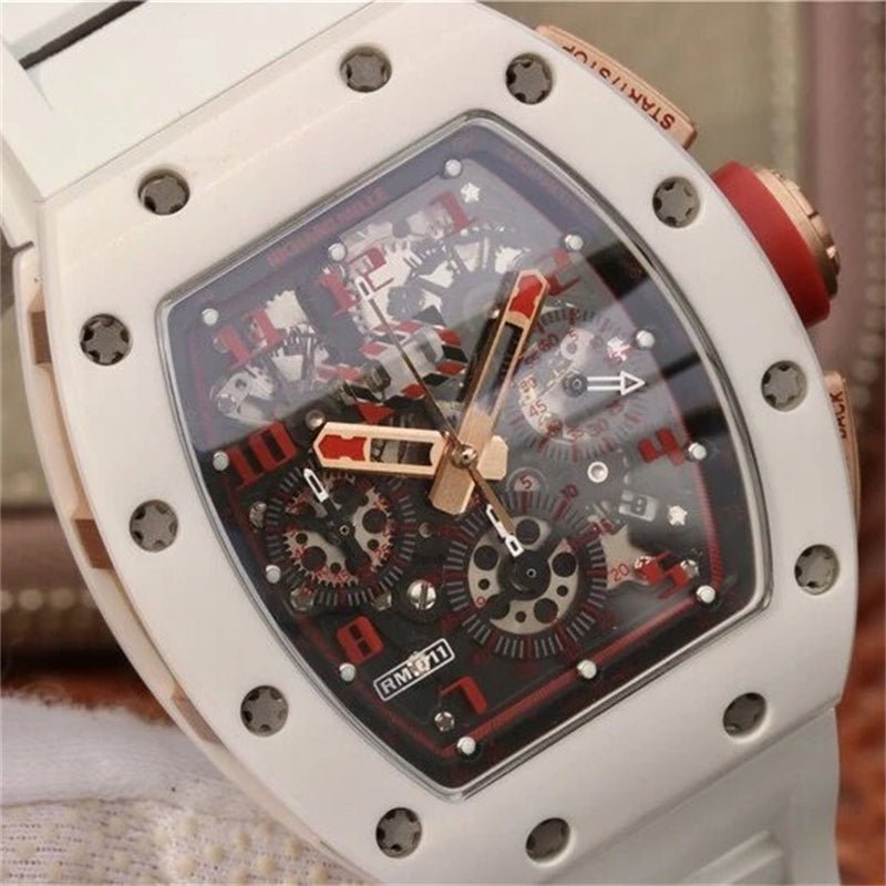 リシャール・ミル RICHARD MILLE RM011ホワイトセラミックスクロノグラフ腕時計最高級品 - 浦山時計店