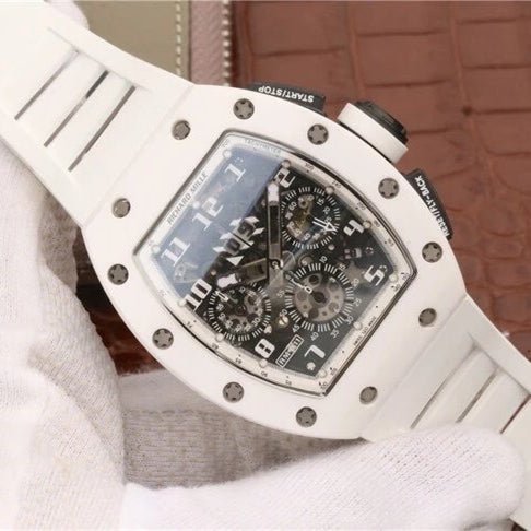 リシャール・ミル RICHARD MILLE RM011ホワイトセラミッククロノグラフ腕時計最高級品 - 浦山時計店