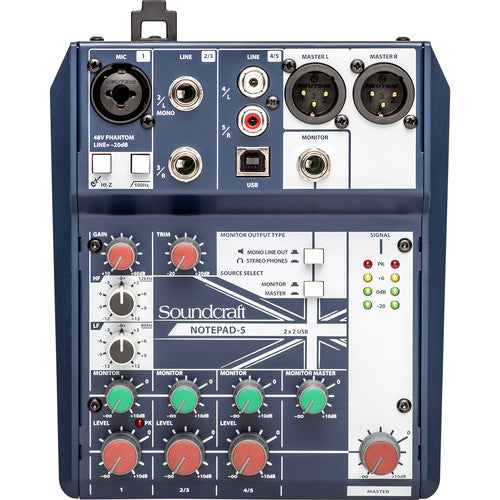 Soundcraft 5085980EU | Notepad-5 EU Variant