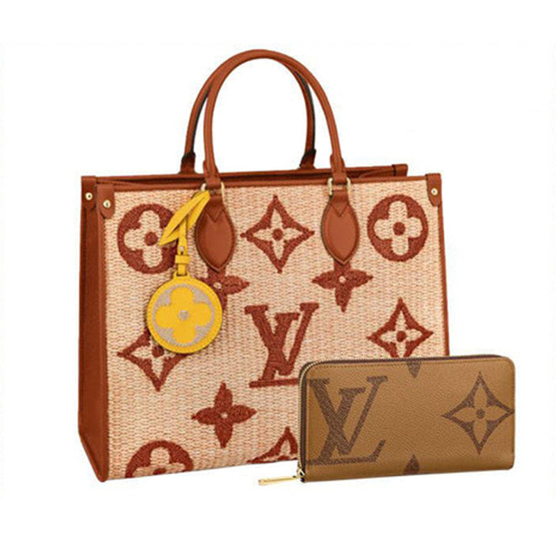 【Louis Vuitton】オンザゴー MM 長財布 2点セット お得 Ref:M57707+M69353