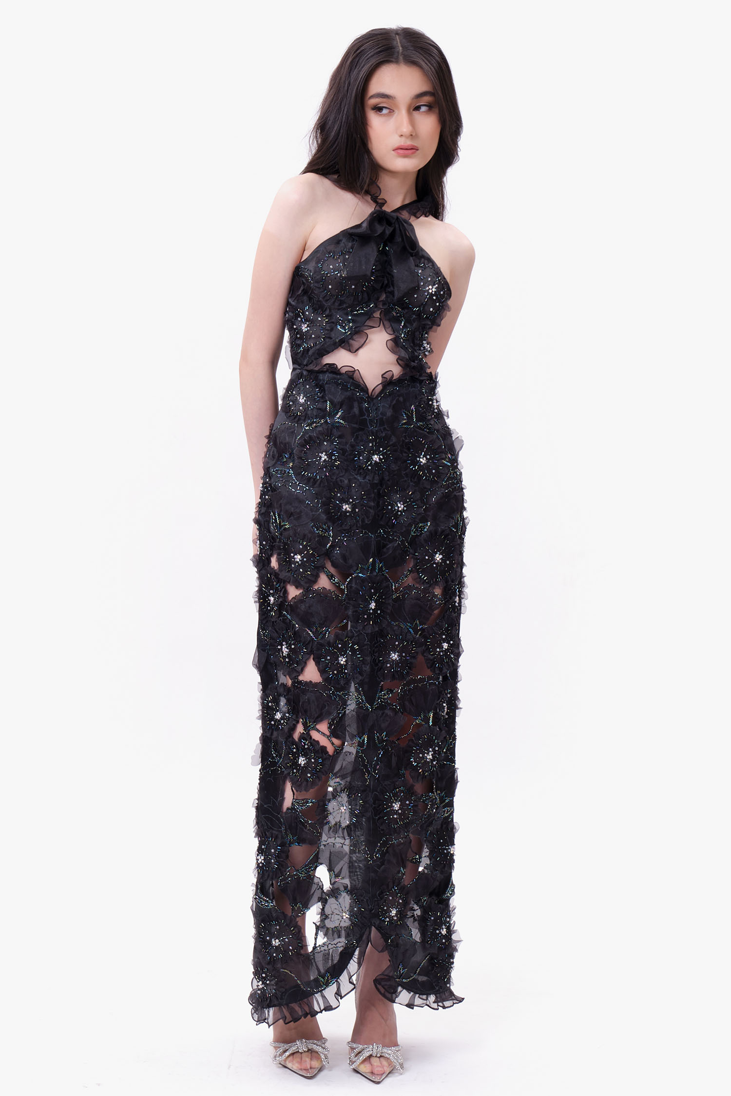 Floral Dress - Black