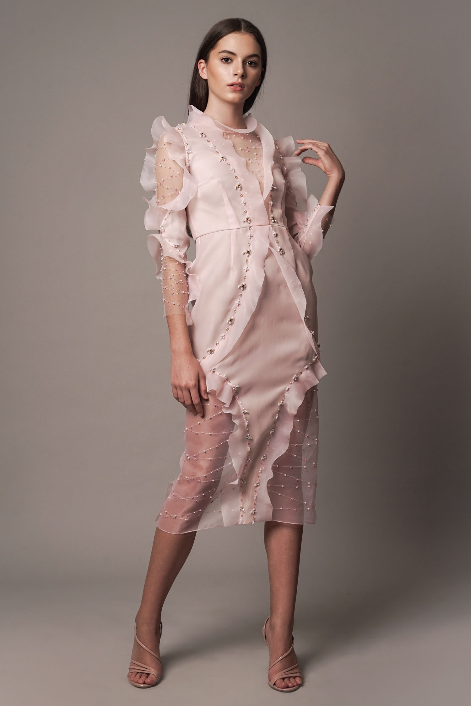 Rolly Dress - Baby Pink