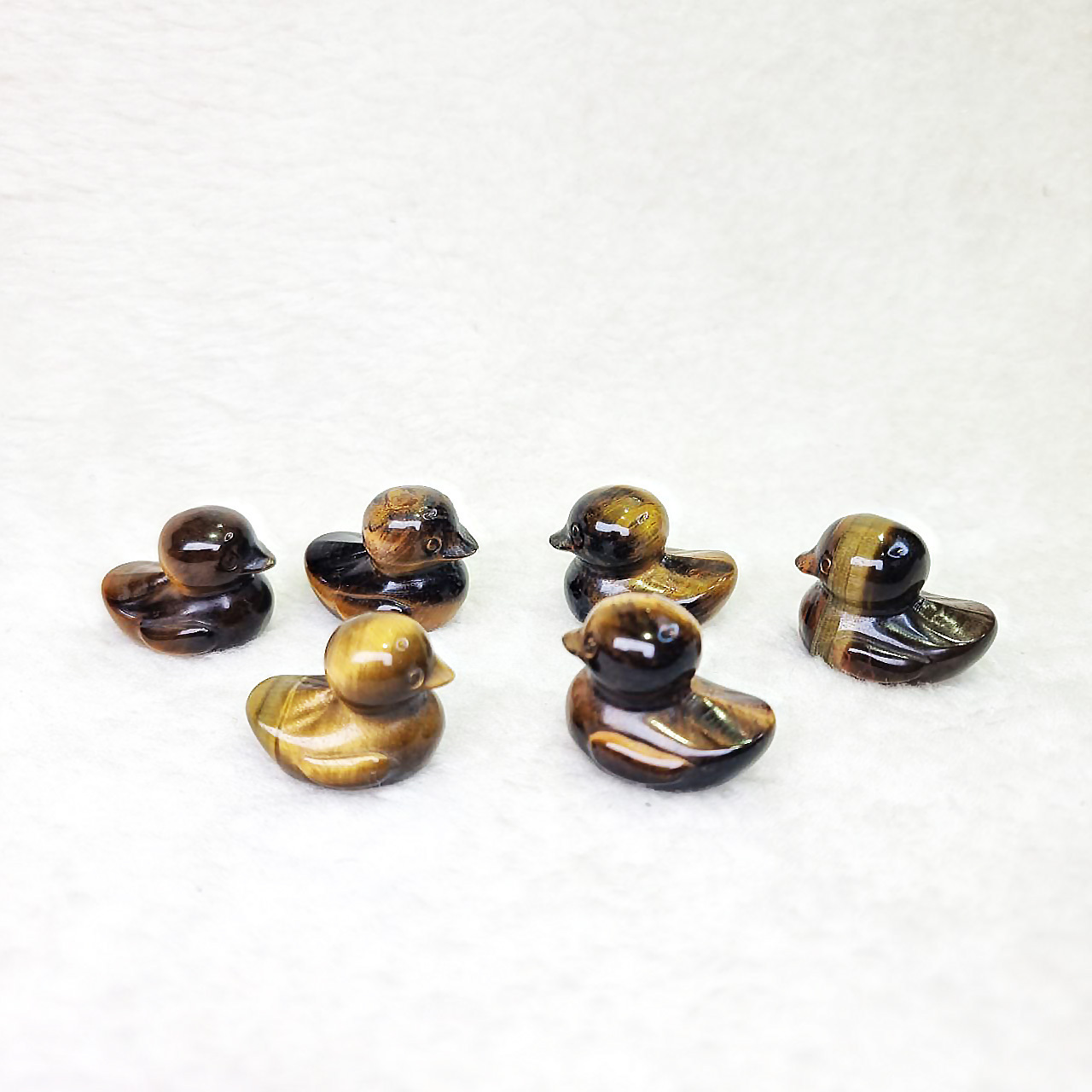 Tiger's Eye Carving (Duck)