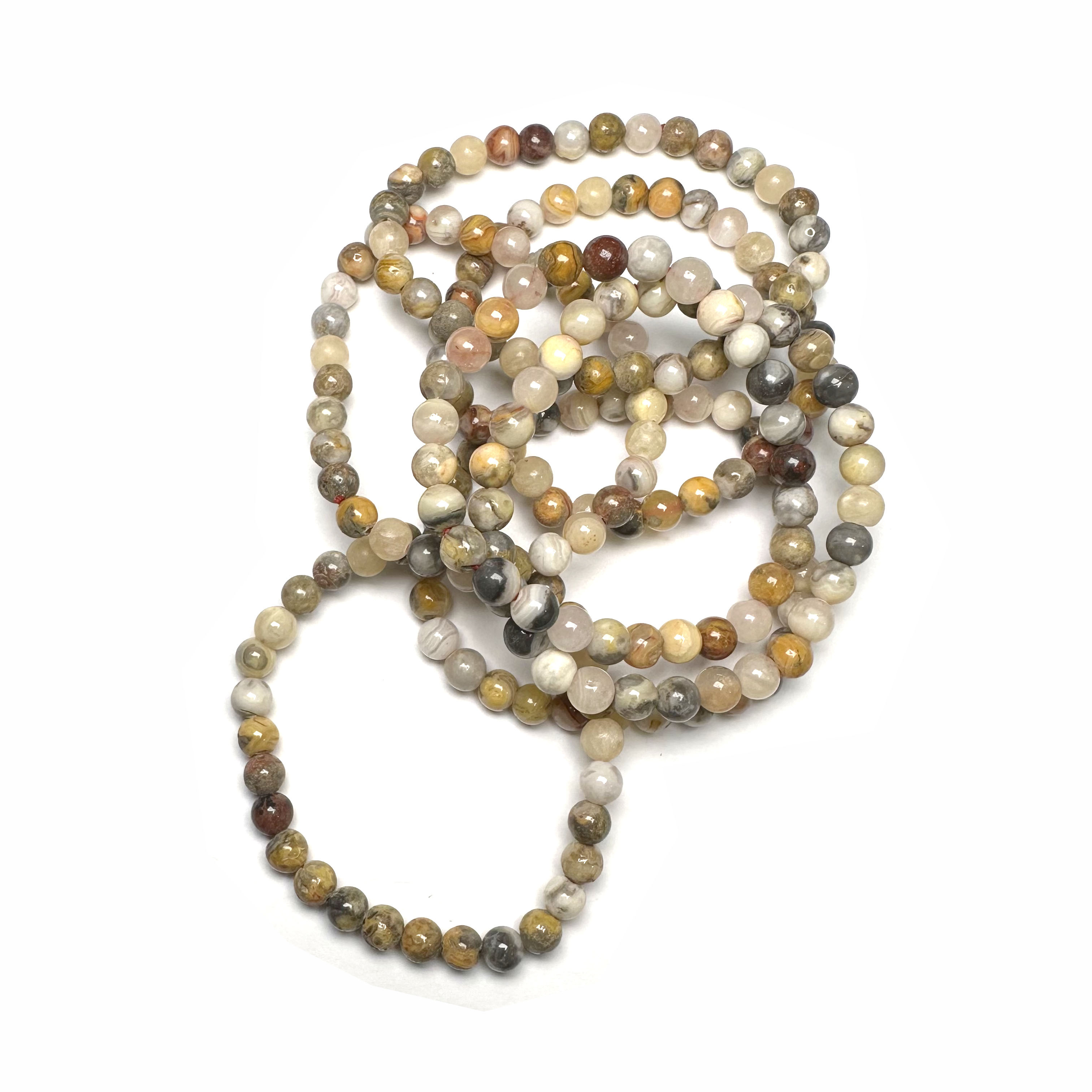 Crazy Lace Agate Bracelet - 10mm