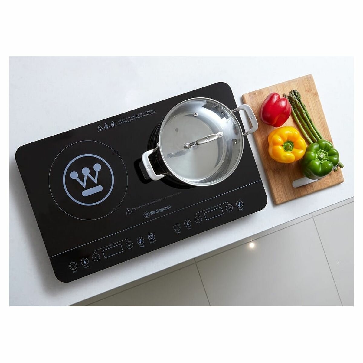 Westinghouse Twin Induction Cooker 2400W Black IC02K