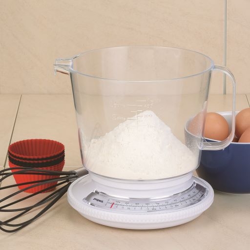 Propert Mechanical Kitchen Scale White With Jug 2 2kg   17245 