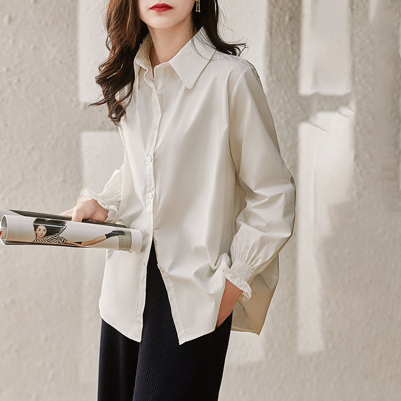 雙排鈕扣拼接針織馬甲+襯衫兩件套(3色)