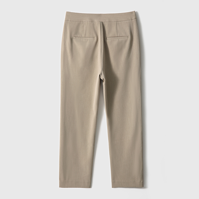 韓版休閒九分煙管褲(2色)-NamoDress