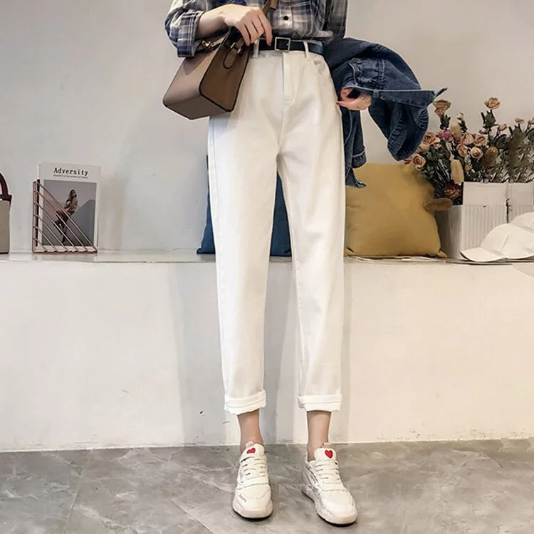 舒適簡約休閒牛仔褲-NamoDress