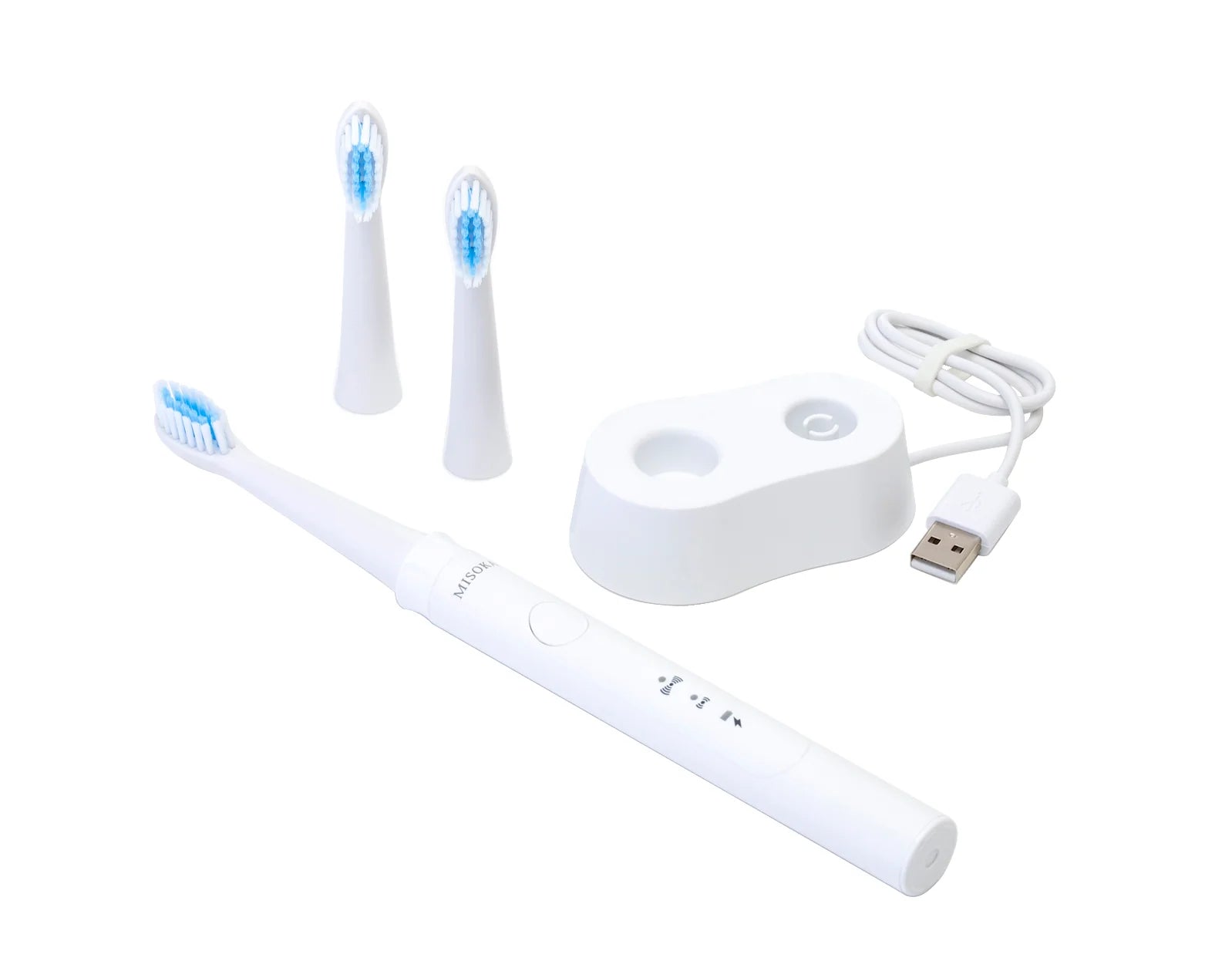 MISOKA Sonic Toothbrush E800 本体 替ブラシ2本付 MISOKA - SONIC TOOOTHBRUSH E800