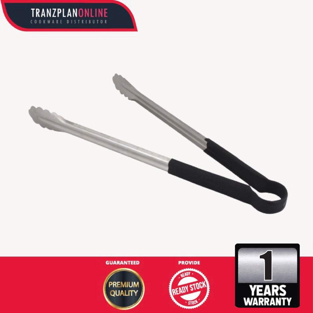Stainless Steel Food Tong  with Non-slip Handle Kitchen Tong Grilling Serving Tong Penyepit Makanan