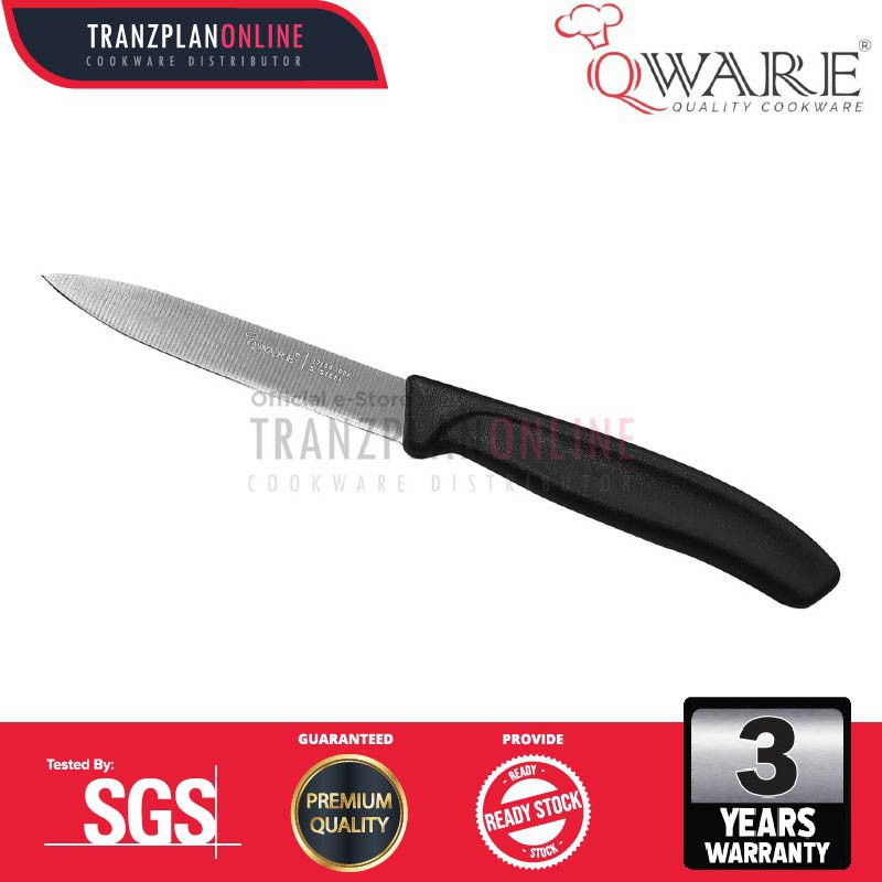 3" (8CM) / 4" (10CM) PREMIUM STAINLESS STEEL PARING KNIFE with NON-SLIP HANDLE. All Purpose Must Have