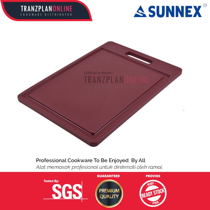 Sunnex 6212 Professional Grade Polyetylene Rectangle Cutting Board (White/Coffee/Blue) Cutting Board Kitchen