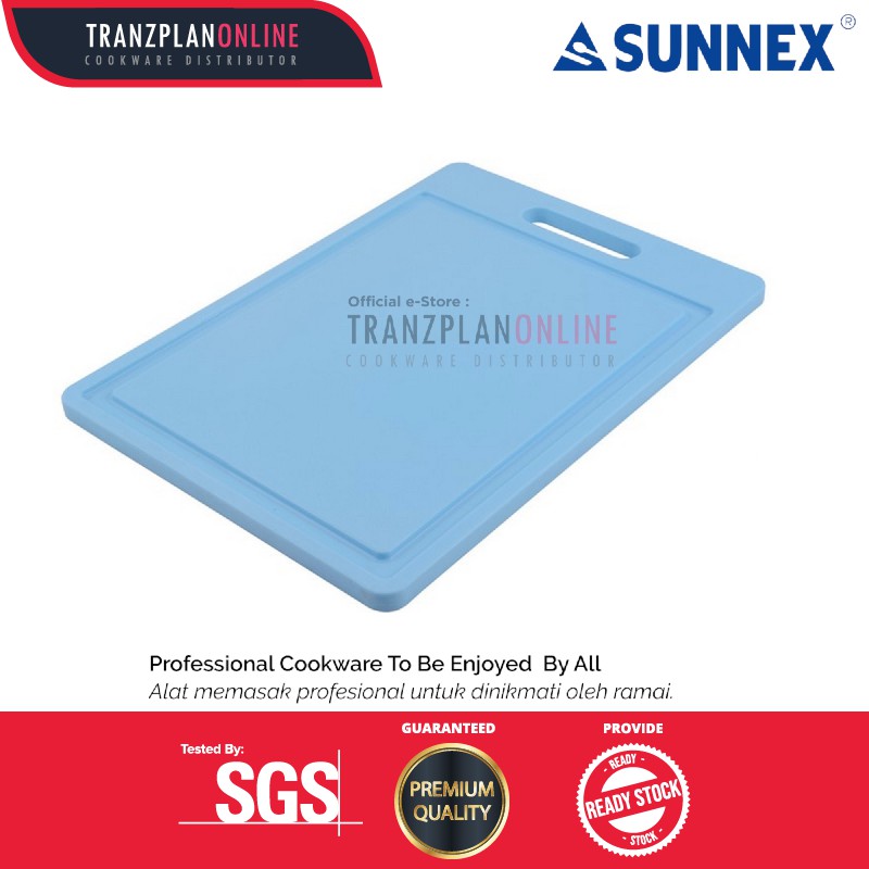 Sunnex 6212 Professional Grade Polyetylene Rectangle Cutting Board (White/Coffee/Blue) Cutting Board Kitchen