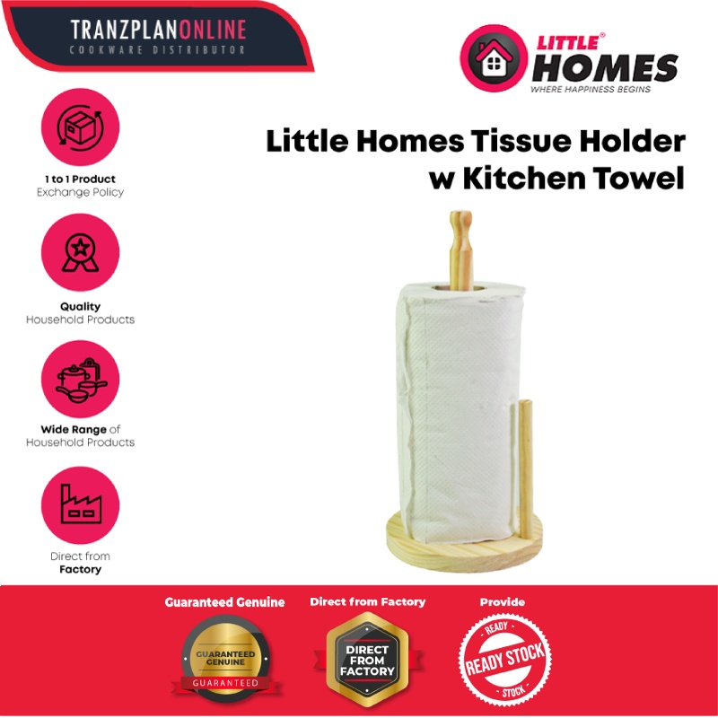 Tissue Holder c/w Kitchen Towel Roll Paper Holder Tissue Roll Stand Household Tool Pemegang Tisu Dapur