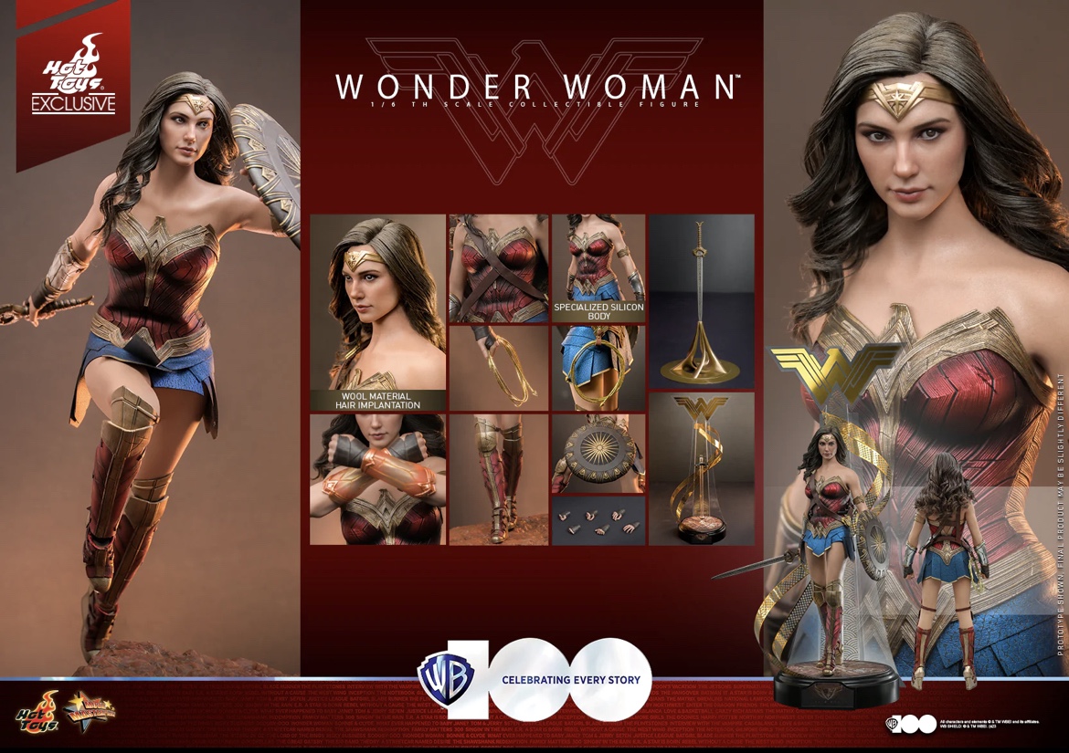 MMS698 - WB 100 - WONDER WOMAN COLLECTIBLE FIGURE 1/6TH SCALE [HOT TOYS EXCLUSIVE]