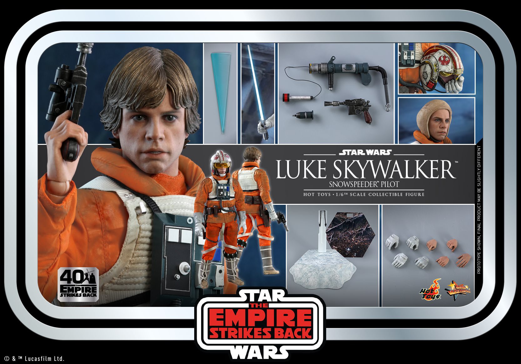 Hot Toys MMS 585 Star Wars V : TESB – Luke Skywalker Snowspeeder Pilot (40th Anniv)