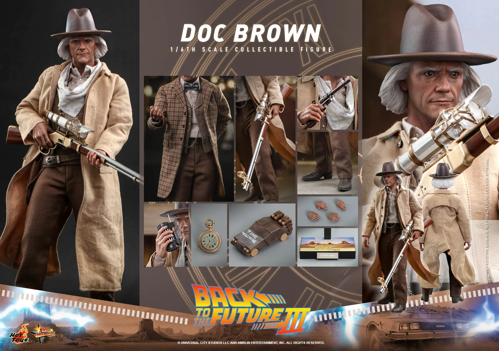 HOT TOYS MMS 617 BACK TO THE FUTURE 3 – DOC BROWN