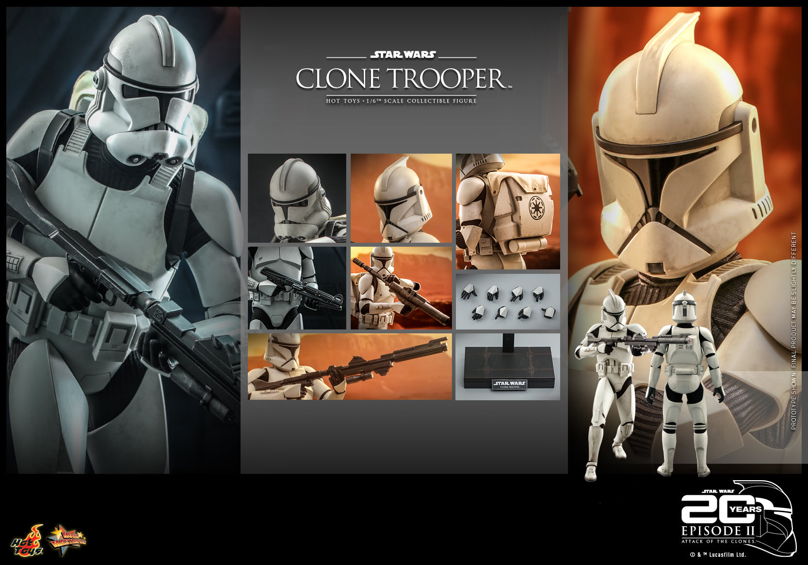 HOT TOYS MMS 647 STAR WARS II : ATTACK OF THE CLONES – CLONE TROOPER
