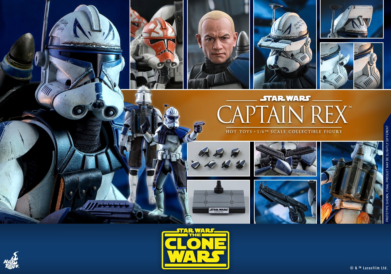 HOT TOYS TMS 18 STAR WARS : THE CLONE WARS – CAPTAIN REX