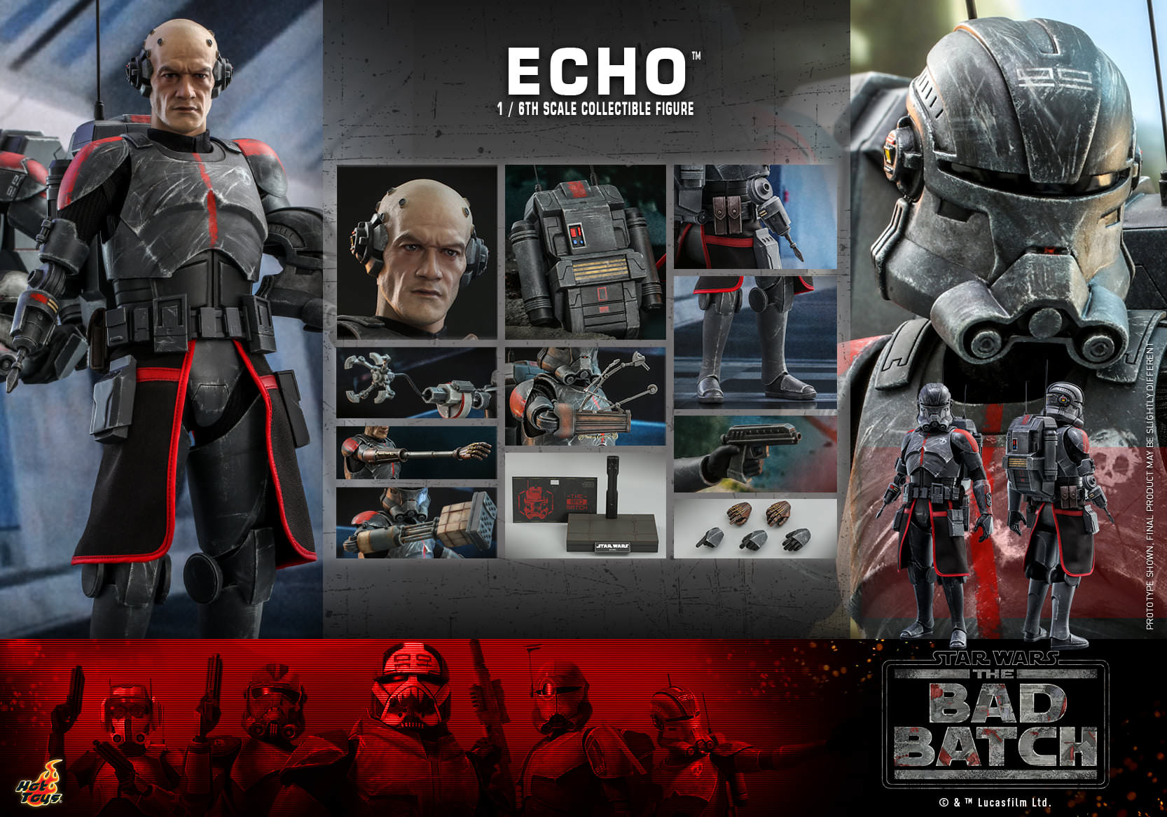 HOT TOYS TMS 42 STAR WARS: THE BAD BATCH – ECHO