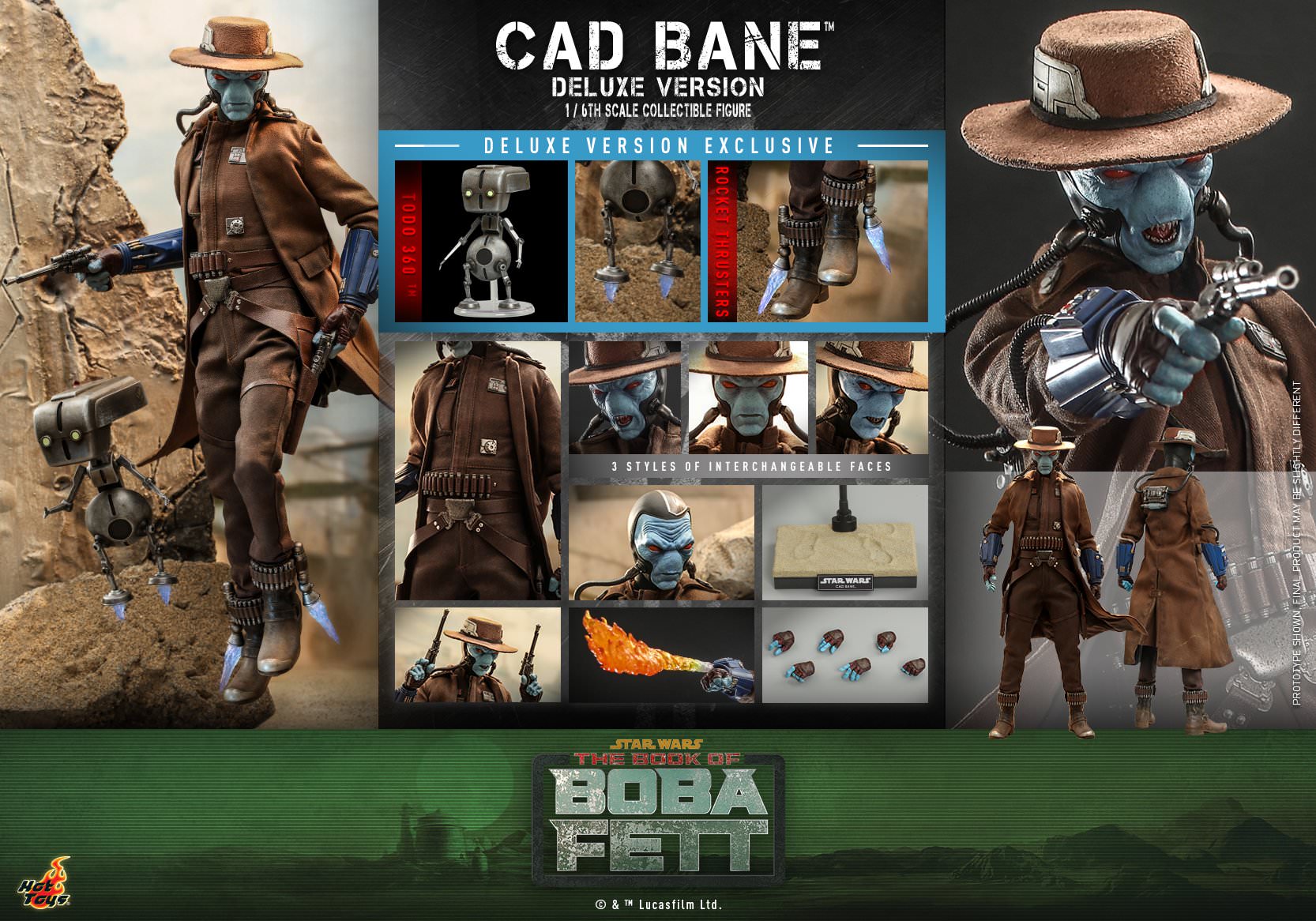 HOT TOYS TMS 80 THE BOOK OF BOBA FETT – CAD BANE