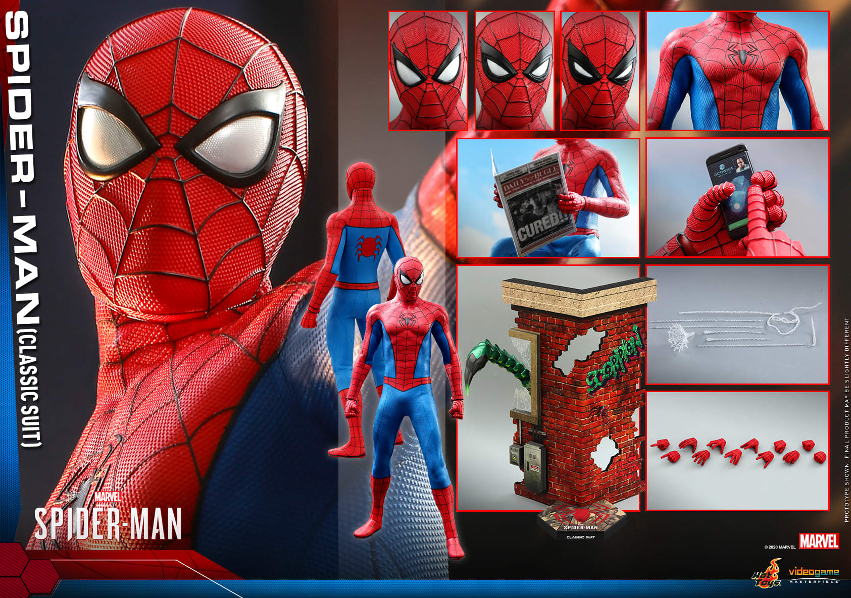 HOT TOYS VGM 48 MARVEL’S SPIDER-MAN – CLASSIC SUIT
