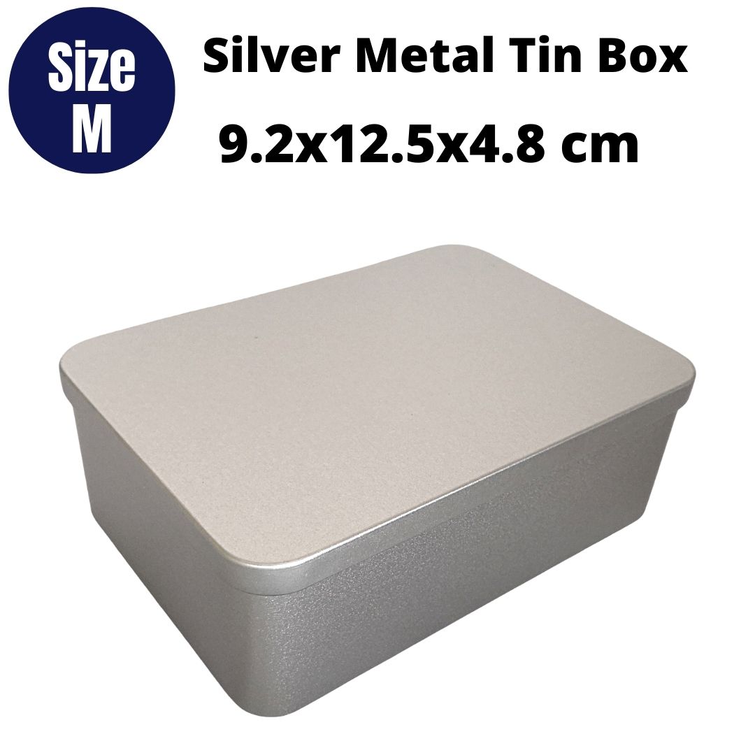 Metal Tin Box Container - Rectangle 