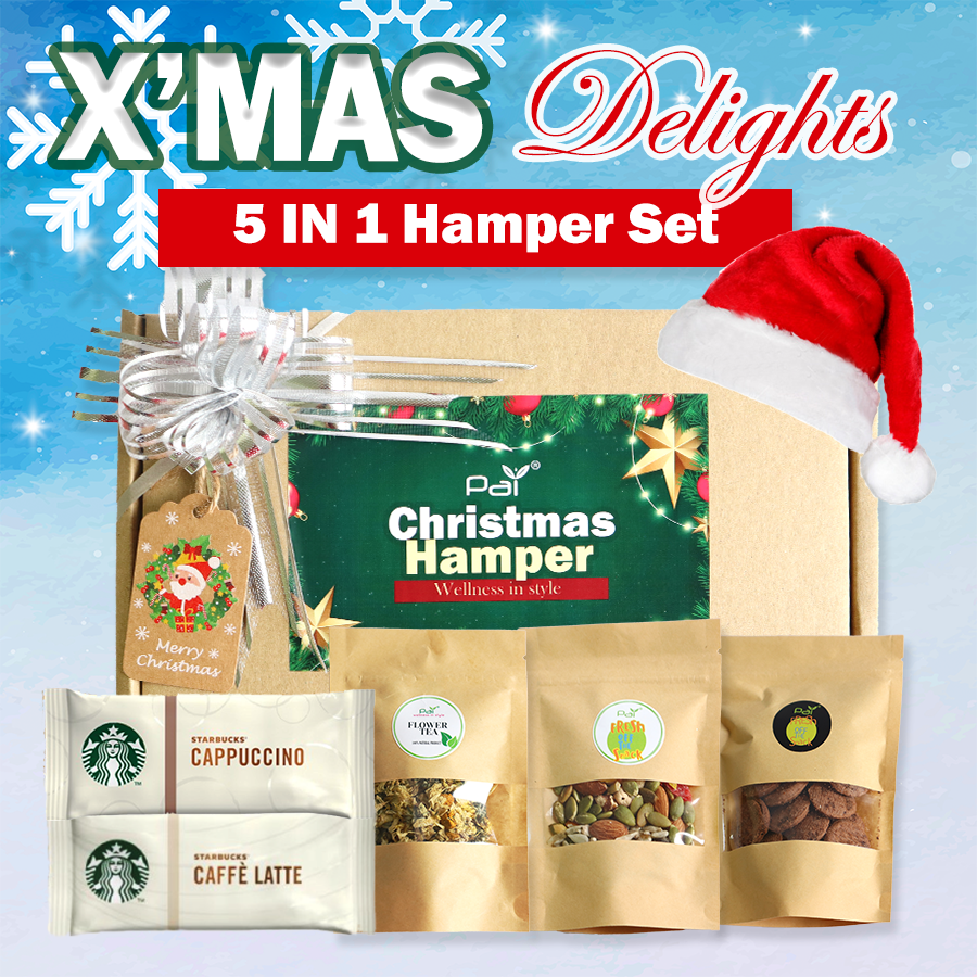 (SG8) Festival Gift Hamper - Christmas & New Year Hamper Gift Set 5-IN-1