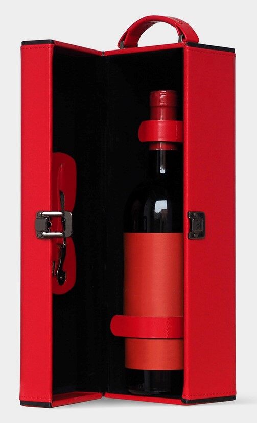 Premium PU Leather Wine Storage Box