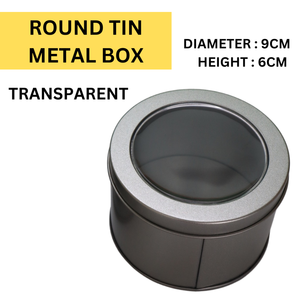 Metal Round Tin Box Container