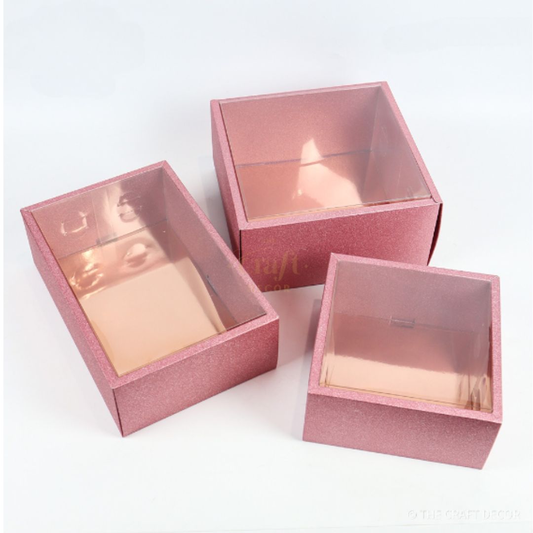 PVC Cover Glitter Gift Box