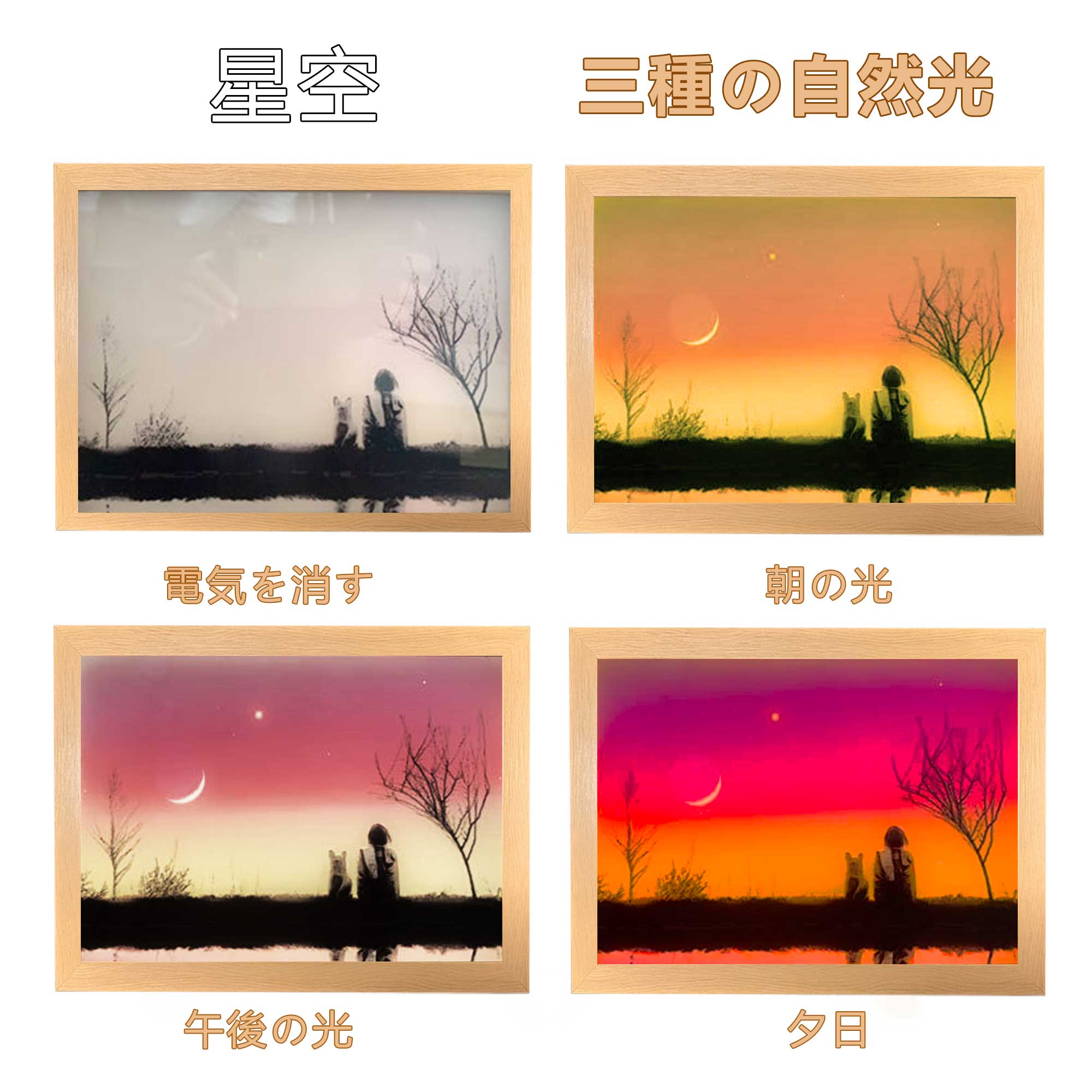 夕暮れの光と影の絵【クラシックモデル】22種類