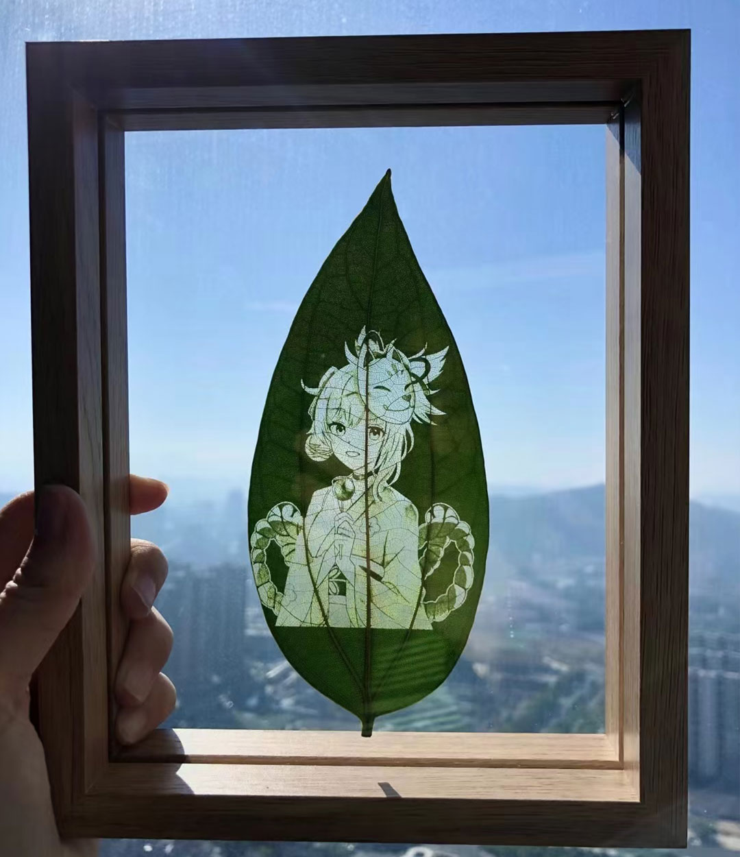 Yitoto™原神葉っぱの彫刻