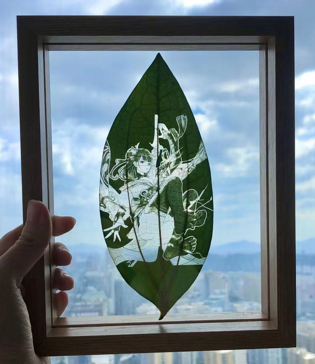 Yitoto™原神葉っぱの彫刻