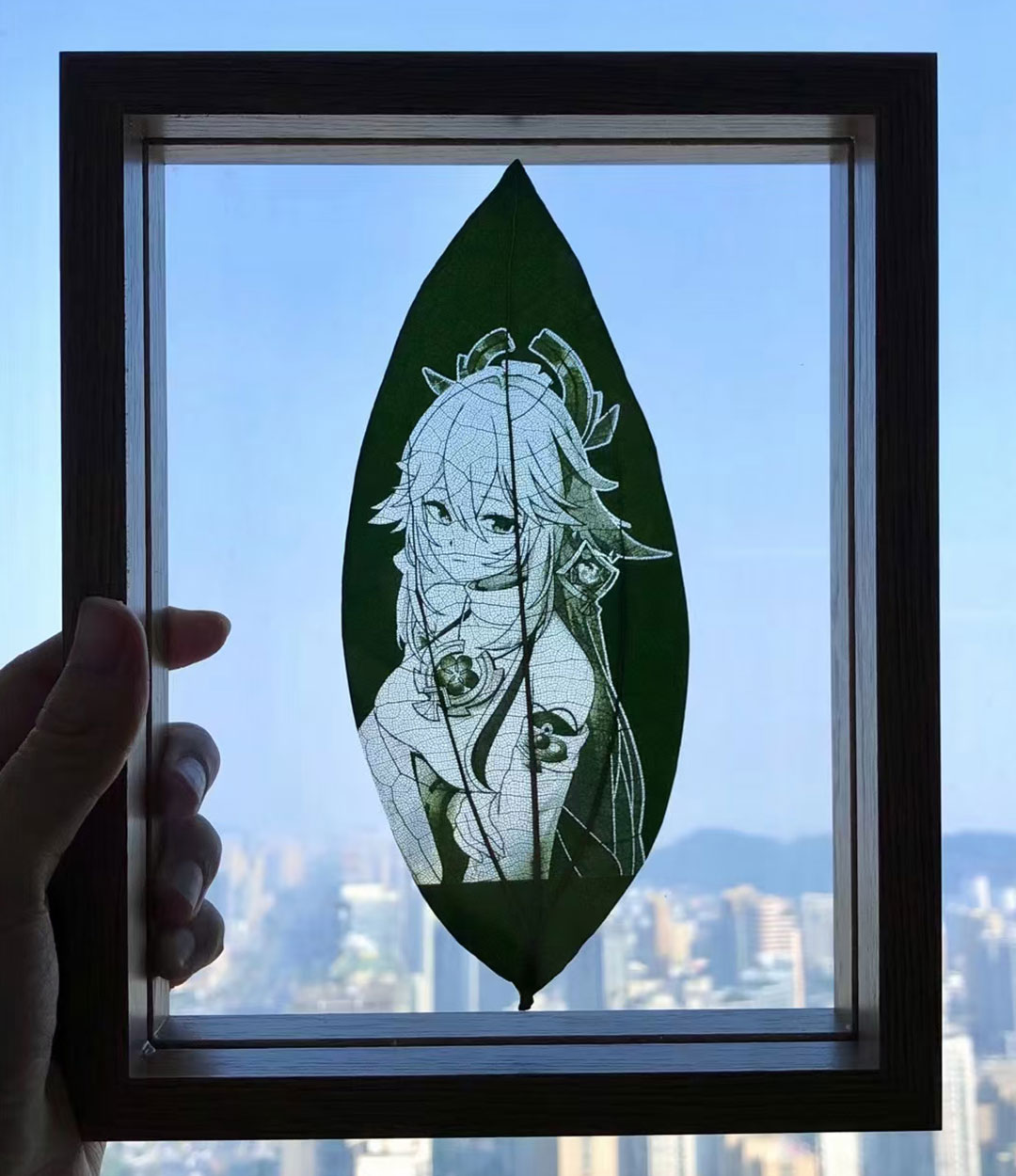 Yitoto™原神葉っぱの彫刻