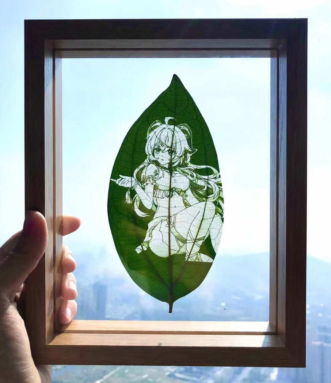 Yitoto™原神葉っぱの彫刻