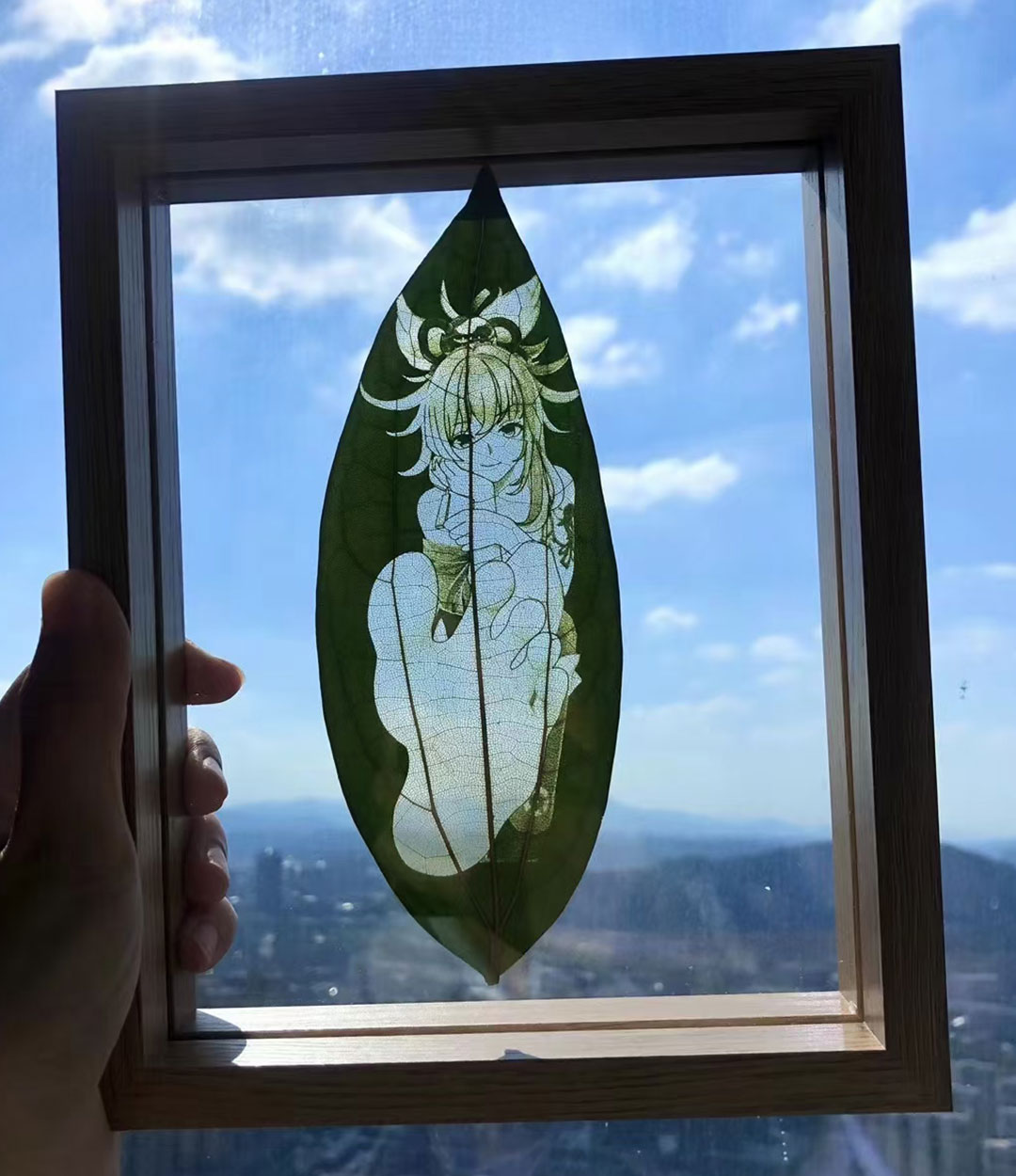 Yitoto™原神葉っぱの彫刻