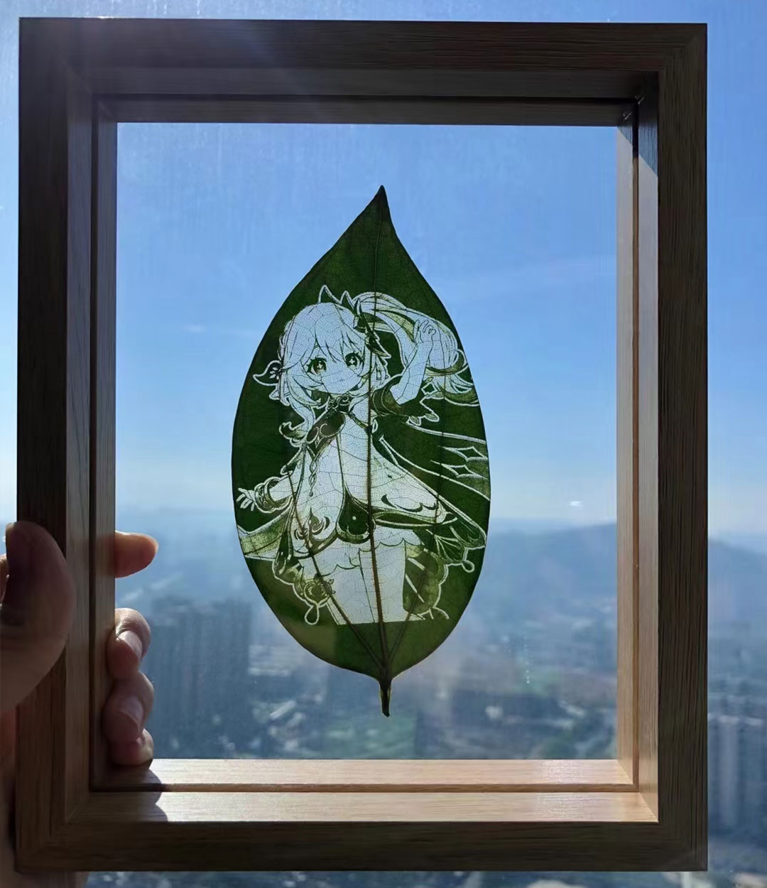 Yitoto™原神葉っぱの彫刻