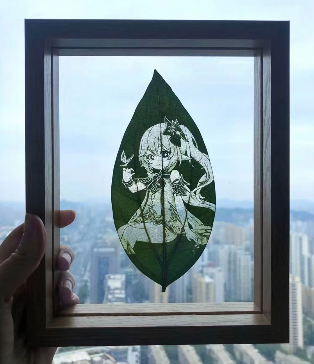 Yitoto™原神葉っぱの彫刻