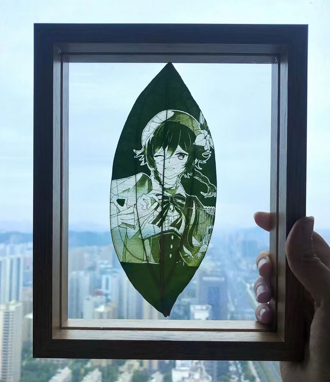 Yitoto™原神葉っぱの彫刻