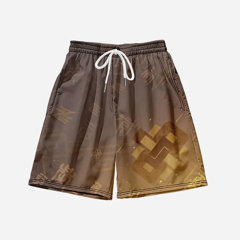 鍾離のプリントシャツ＆ショートパンツ【原神】