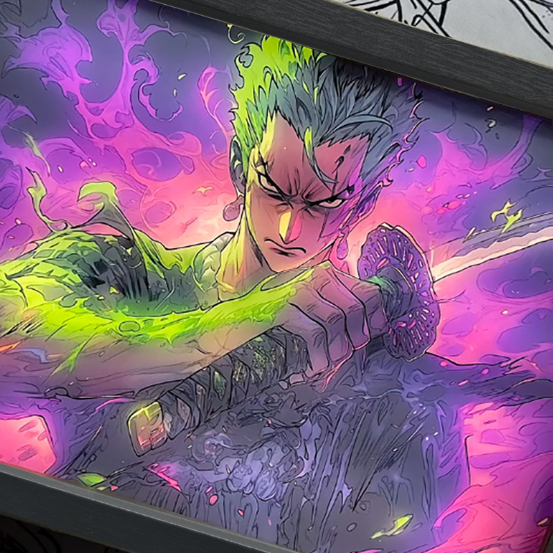 ワンピース 夕暮れの光と影のフレーム