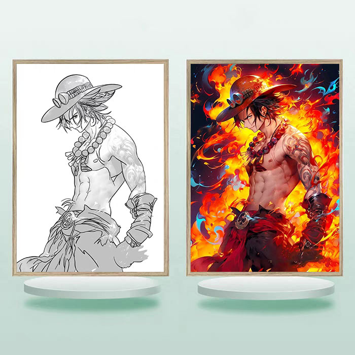 夕暮れの光と影の絵【ワンピース】9種類