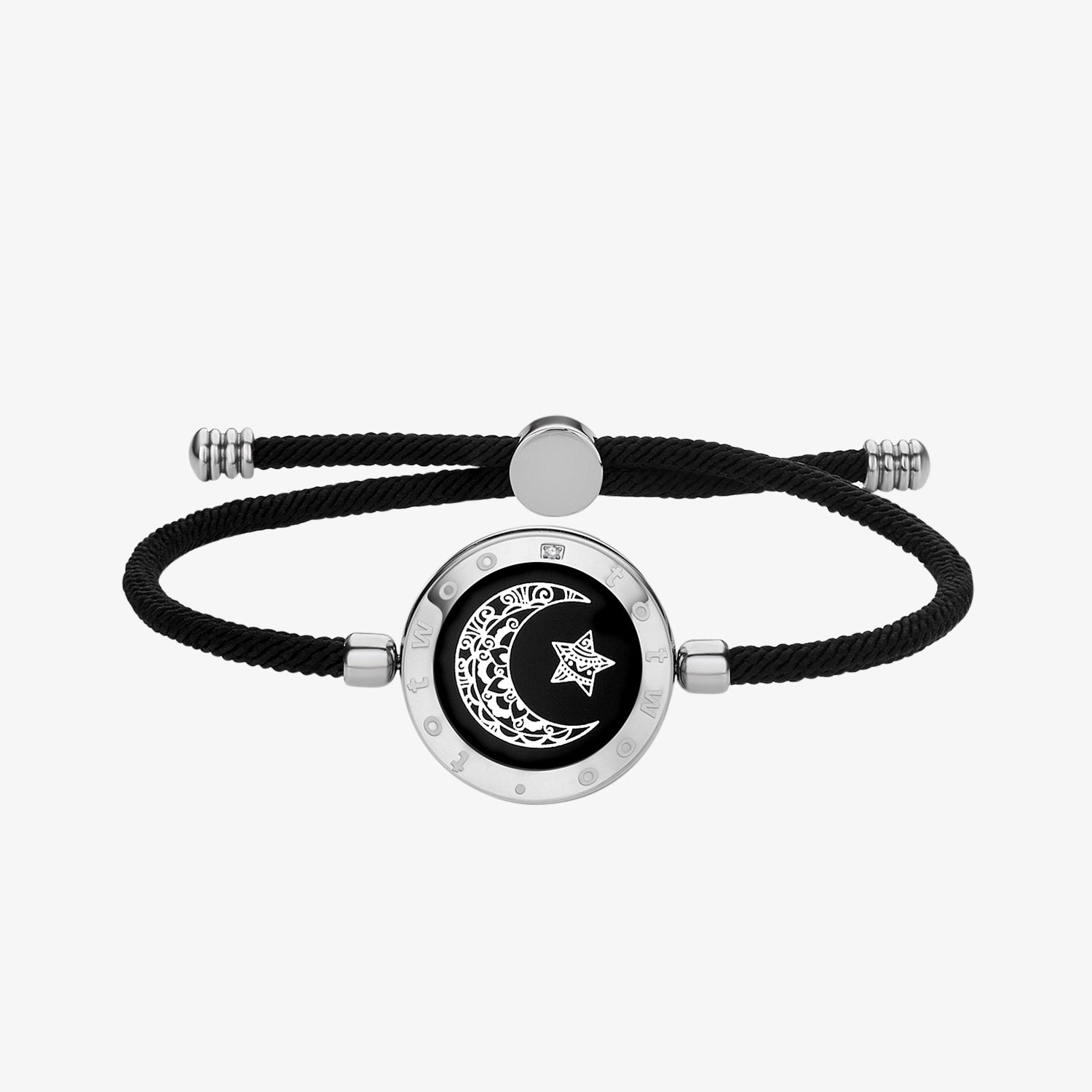 Moon&Moon Smart Vibration Bracelets with Milan Rope(Brown+Brown)