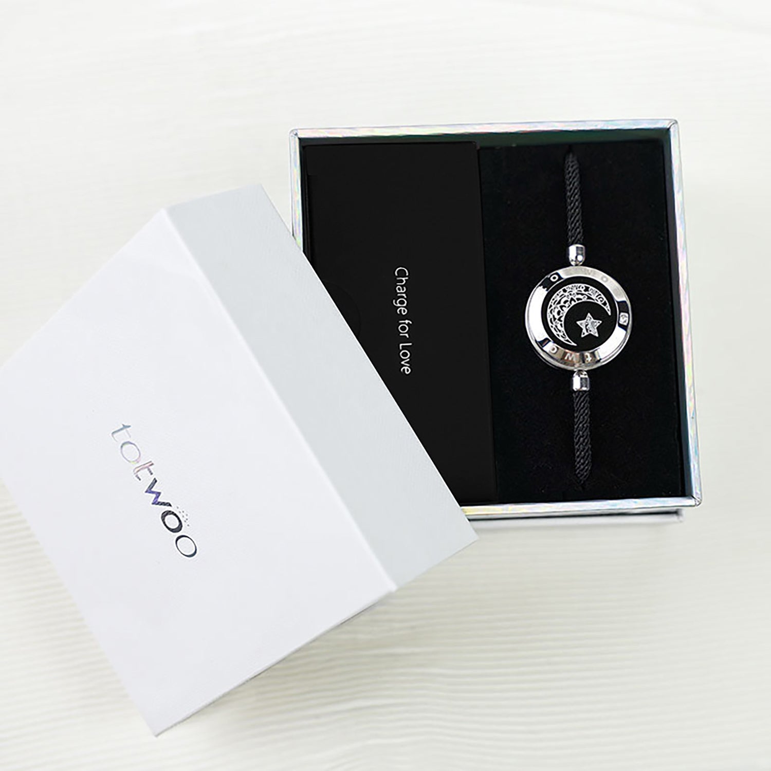 Moon&Moon Smart Vibration Bracelets with Milan Rope(Brown+Brown)